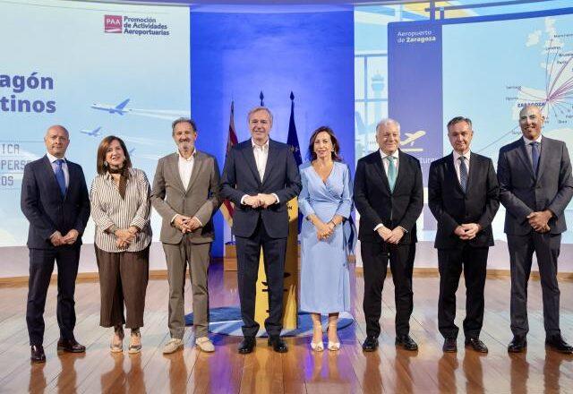 Gobierno de Aragón y Ayuntamiento lanzan 31 rutas a 15 países desde el Aeropuerto de Zaragoza