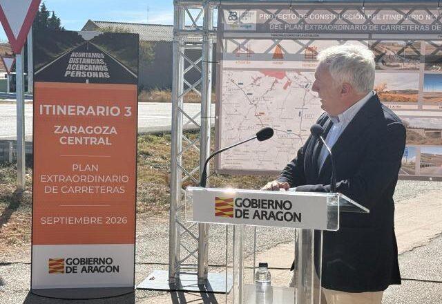 Finaliza con 6 meses de adelanto el primer itinerario del Plan Extraordinario de Carreteras de Aragón