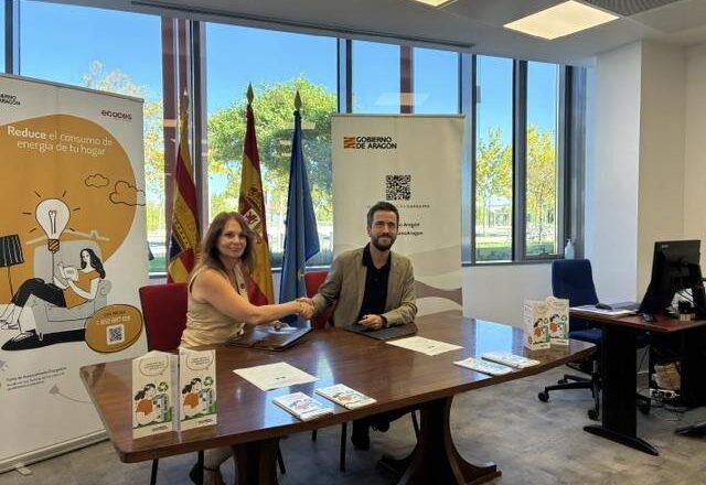 Gobierno de Aragón y ECODES mejoran el asesoramiento energético para que las familias ahorren en sus facturas