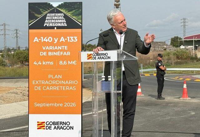 Inauguración de la variante de Binéfar: un respiro para el casco urbano al reducir el tráfico, ruido y contaminación
