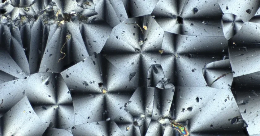 Bajo el microscopio: material fabricado por NASA para la producción en la Luna