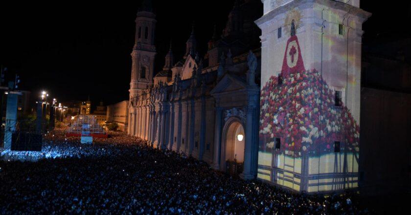 Descubre el videomapping que da vida a una de las torres del Pilar y celebra el origen de las Fiestas del Pilar