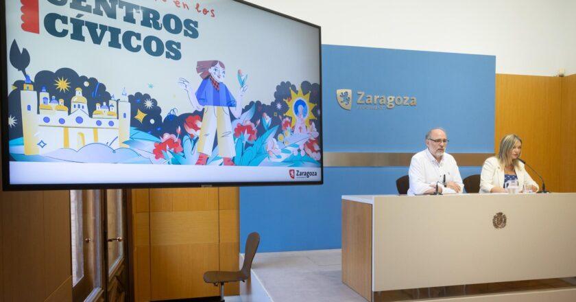 Centros cívicos de Zaragoza presentan 26 propuestas culturales para las Fiestas del Pilar en los barrios